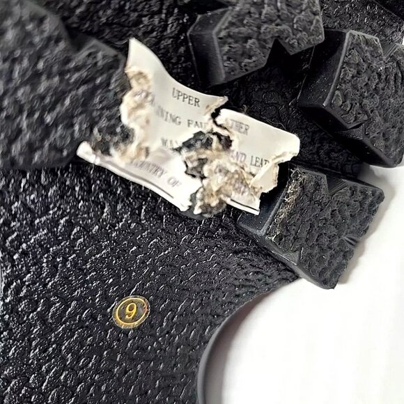 Jeffrey Campbell Accel Boot Lugged Sole Faux Fur Lined Ankle Booties Wms Size 9 - Picture 12 of 12